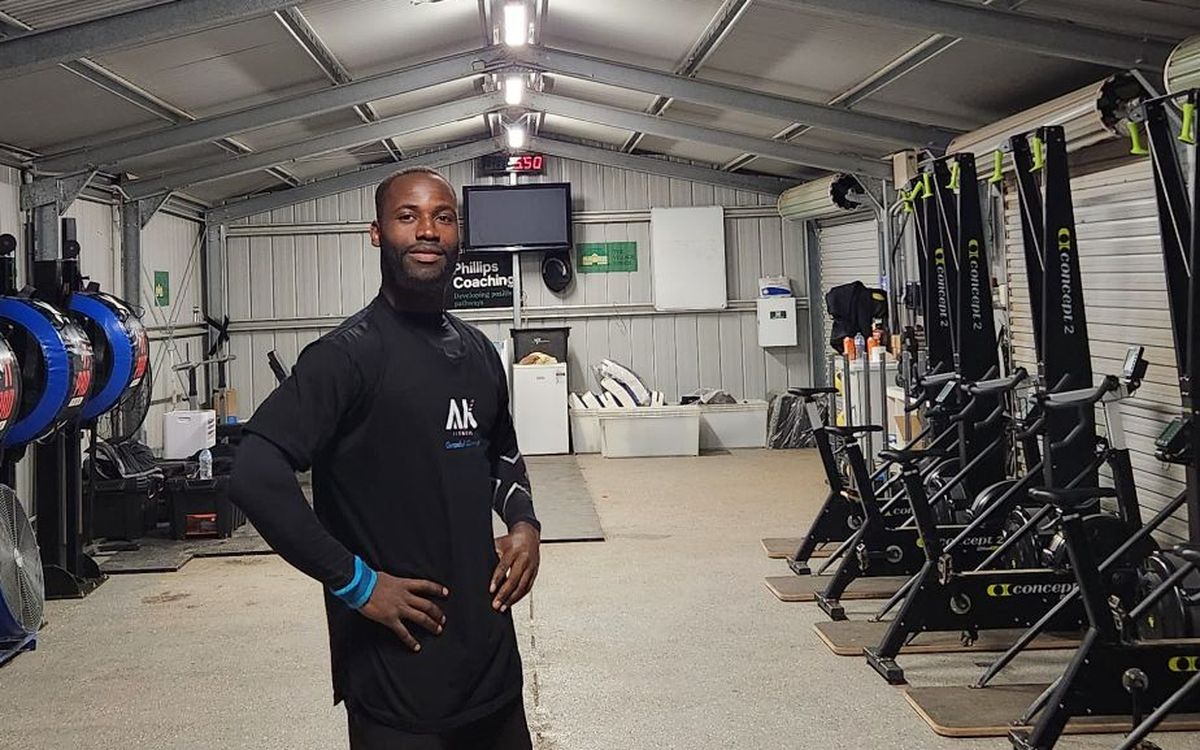 Amadu in the gym